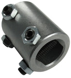 Welded steel steering coupler. Fits 1in. Double-D X 3/4in. Double-D.