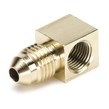 FITTING; ADAPTER; 90 deg.; 1/8in. NPTF FEMALE TO-4AN MALE; BRASS