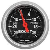 GAUGE; VAC/BOOST; 2 1/16in.; 30INHG-20PSI; MECHANICAL; SPORT-COMP