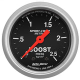 GAUGE; BOOST; 2 1/16in.; 2.5KG/CM2; MECHANICAL; SPORT-COMP