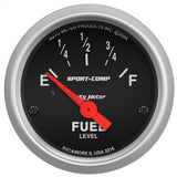 GAUGE; FUEL LEVEL; 2 1/16in.; 240OE TO 33OF; ELEC; SPORT-COMP