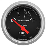 GAUGE; FUEL LEVEL; 2 1/16in.; 16OE TO 158OF; ELEC; SPORT-COMP