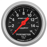 GAUGE; PYROMETER (EGT); 2 1/16in.; 1600deg.F; DIGITAL STEPPER MOTOR; SPORT-COMP