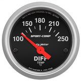 GAUGE; DIFFERENTIAL TEMP; 2 1/16in.; 100-250deg.F; ELECTRIC; SPORT-COMP