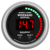 GAUGE; AIR/FUEL RATIO-PRO; 2 1/16in.; 10:1-20:1; DIGITAL W/PEAK/WARN; SC