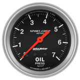 GAUGE; OIL PRESSURE; 2 5/8in.; 7.0KG/CM2; MECHANICAL; SPORT-COMP