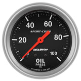 GAUGE; OIL PRESSURE; 2 5/8in.; 100PSI; MECHANICAL; SPORT-COMP