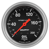 GAUGE; OIL PRESSURE; 2 5/8in.; 200PSI; MECHANICAL; SPORT-COMP