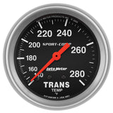 GAUGE; TRANSMISSION TEMP; 2 5/8in.; 140-280deg.F; MECHANICAL; 8FT.; SPORT-COMP