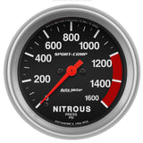 GAUGE; NITROUS PRESS; 2 5/8in.; 1600PSI; DIGITAL STEPPER MOTOR; SPORT-COMP