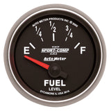 GAUGE; FUEL LEVEL; 2 1/16in.; 240OE TO 33OF; ELEC; SPORT-COMP II