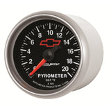 GAUGE; PYROMETER (EGT); 2 1/16in.; 2000deg.F; STEPPER MOTOR; CHEVY RED BOWTIE; B