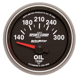 GAUGE; OIL TEMP; 2 1/16in.; 140-300deg.F; ELECTRIC; SPORT-COMP II