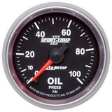 GAUGE; OIL PRESSURE; 2 1/16in.; 100PSI; DIGITAL STEPPER MOTOR; SPORT-COMP II