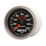 GAUGE; WATER TEMP; 2 1/16in.; 100-260deg.F; DIGITAL STEPPER MOTOR; CHEVY RED BOW