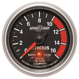 GAUGE; NITROUS PRESS; 2 1/16in.; 1600PSI; STEPPER MOTOR W/PK/WRN; SPORT-COMP II