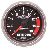 GAUGE; NITROUS PRESS; 2 1/16in.; 1600PSI; DIGITAL STEPPER MOTOR; SPORT-COMP II