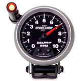 GAUGE; TACHOMETER; 3 3/4in.; 10K RPM; PEDESTAL W/EXT. QUICK-LITE; SPORT-COMP II