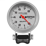 GAUGE; TACHOMETER; 2 5/8in.; 8K RPM; PEDESTAL; ULTRA-LITE