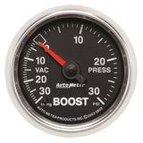 GAUGE; VAC/BOOST; 2 1/16in.; 30INHG-30PSI; MECHANICAL; GS