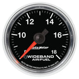 GAUGE; AIR/FUEL RATIO-WIDEBAND; ANALOG; 2 1/16in.; 8:1-18:1; STEPPER MOTOR; GS