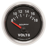 GAUGE; VOLTMETER; 2 1/16in.; 18V; ELECTRIC; GS