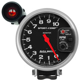 GAUGE; TACHOMETER; 5in.; 10K RPM; PEDESTAL W/EXT. SHIFT-LITE; SPORT-COMP