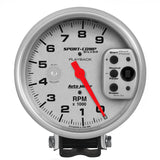 GAUGE; TACHOMETER; 5in.; 9K RPM; PEDESTAL W/RPM PLAYBACK; ULTRA-LITE