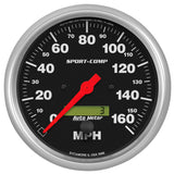 GAUGE; SPEEDO; 5in.; 160MPH; ELEC. PROGRAM W/LCD ODO; SPORT-COMP