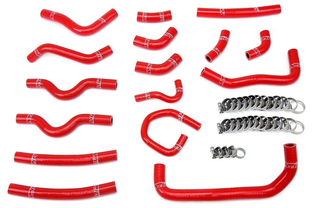 HPS Red Reinforced Silicone Heater Hose Kit Coolant for Toyota 98-02 Land Cruiser 4.7L V8