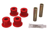 Shackle Eye Set; Red; w/1.5 in. OD Frame Shackle; Performance Polyurethane;