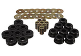 Body Mount Set; Black; Performance Polyurethane;