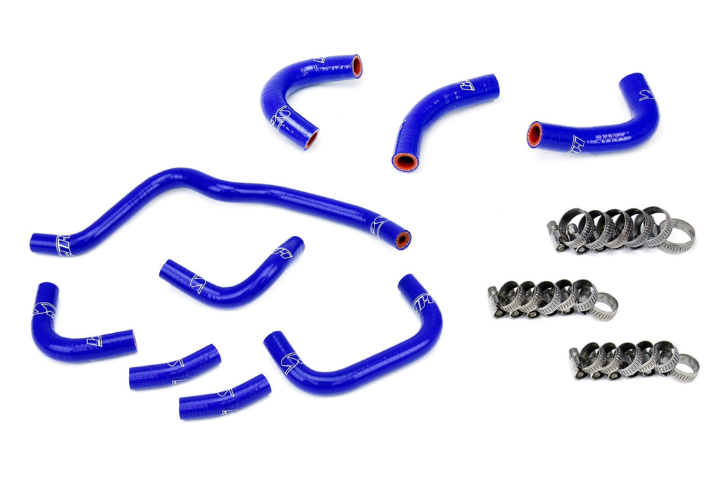 HPS Blue Silicone Oil Cooler and Throttle Body Hose Kit for 2000-2003 Honda S2000 2.0L F20C AP1