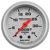 GAUGE; BOOST; 2 1/16in.; 35PSI; MECHANICAL; ULTRA-LITE