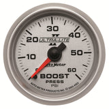 GAUGE; BOOST; 2 1/16in.; 60PSI; MECHANICAL; ULTRA-LITE II