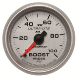 GAUGE; BOOST; 2 1/16in.; 100PSI; MECHANICAL; ULTRA-LITE II