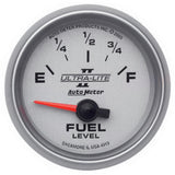 GAUGE; FUEL LEVEL; 2 1/16in.; 0OE TO 90OF; ELEC; ULTRA-LITE II