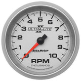 GAUGE; TACHOMETER; 3 3/8in.; 10K RPM; IN-DASH; ULTRA-LITE II