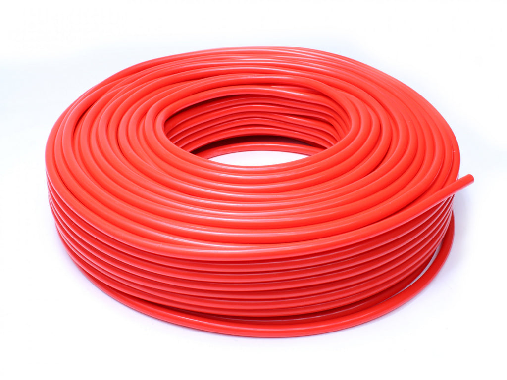 HPS 1/8" (3mm) ID Red High Temp Silicone Vacuum Hose w/ 1.5mm Wall Thickness - 250 Feet Pack