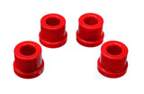 Rack And Pinion Bushing Set; Red; Performance Polyurethane;