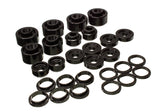 Body Mount Set; Black; Performance Polyurethane;