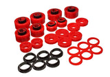 Body Mount Set; Red; Performance Polyurethane;