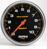 GAUGE; TACHOMETER; 5in.; 10K RPM; IN-DASH; PRO-COMP