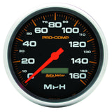 GAUGE; SPEEDO; 5in.; 160MPH; ELEC. PROGRAM W/LCD ODO; PRO-COMP