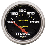 GAUGE; TRANS TEMP; 2 5/8in.; 100-250deg.F; ELECTRIC; PRO-COMP