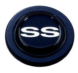 GM Licensed Horn Button; Black Plastic; SS Super Sport®; Signature Wheels;