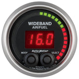 GAUGE; AIR/FUEL RATIO-PRO; 2 1/16in.; 10:1-20:1; DIGITAL W/PEAK/WARN; ELITE