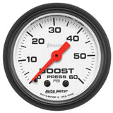 GAUGE; BOOST; 2 1/16in.; 60PSI; MECHANICAL; PHANTOM