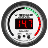 GAUGE; AIR/FUEL RATIO-PRO; 2 1/16in.; 10:1-20:1; DIGITAL W/PEAK/WARN; PHANTOM