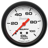 GAUGE; OIL PRESSURE; 2 5/8in.; 100PSI; MECHANICAL; PHANTOM